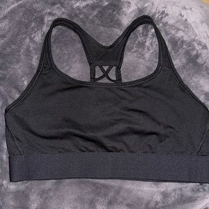 Victoria's Secret plain black sports bra